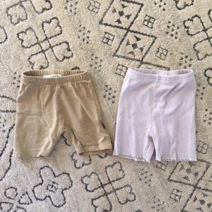 Zara Baby Girl Biker Shorts